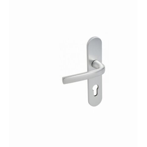 Vachette – Béquille double en aluminium finition anodisée argent – Pour portes d'entrée et de garage – Endurance Grade 6 – 3159152006662