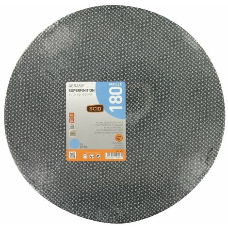 Disque maille - SCID - diamètre 225 mm - auto-agrippant - Grain 180 - Vendu par 3