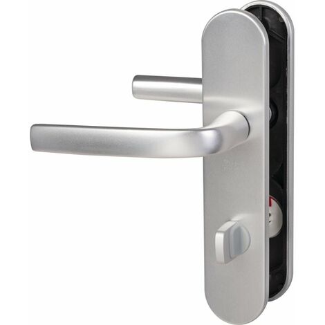 Poignée de porte intérieure - Logio - Vachette - Gris argent - Condamnation à voyant - 165 mm