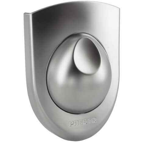 Presto – Bouton plastron chromé bascule DL400 SE – Finition métal – Pour douche temporisée – Fabrication française – Garantie 1 an