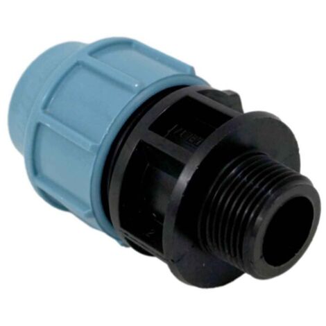 Raccord mâle - Polypropylène - À serrage extérieur - Diamètre 40 mm - M1'1/4