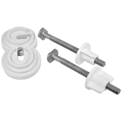 Siamp – Fixation pour WC apparent – Installation facile pour modèles SCALA, RONDO, PRIMO 58 – Kit de fixation sécurisé en acier inoxydable