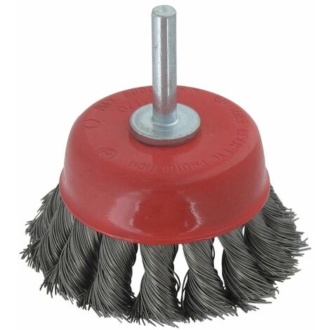 Brosse coupe sur tige - SCID - Mèches acier torsadées - Diamètre 70 mm (1/2)