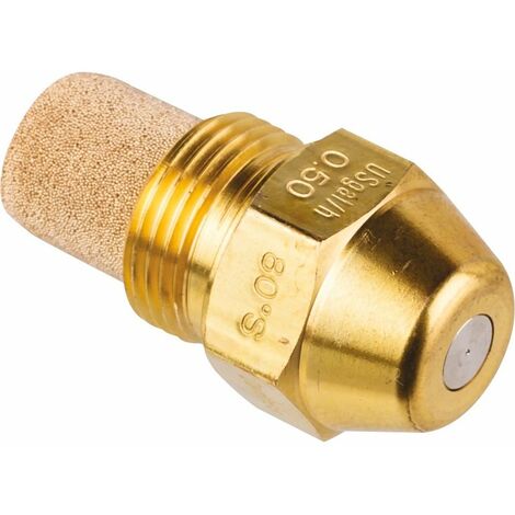 Danfoss – Gicleur chauffage central S cône plein 0,65 gal/h – Angle de pulvérisation 80° – Optimisation combustion mazout