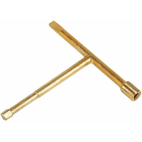 Clé mixte de réarmement gaz – Type à main – Pour gaz naturel – Longueur 200mm – Largeur 30mm – Hexagone de manœuvre 10mm – Sélection Cazabox