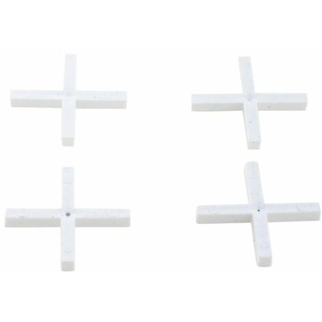 Sachet de croisillons de carreleur 3 mm – 250 pièces en plastique – Pour espacement régulier entre carreaux – Utilisation professionnelle – Outibat