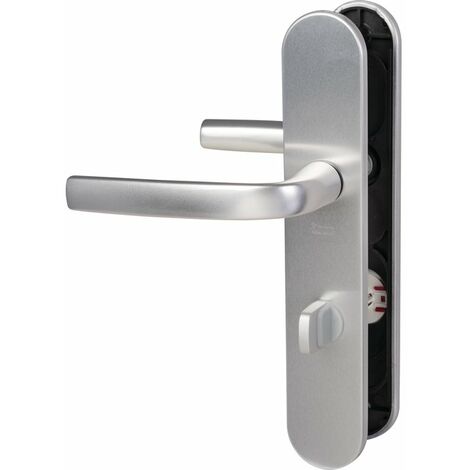 Poignée de porte intérieure - Logio - Vachette - Gris argent - Condamnation à voyant - 195 mm