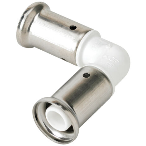 Coude 90° égal PVDF blanc multicouche à sertir BE Ø32x3.0 (1/2)
