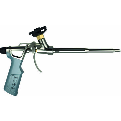 Soudal – Pistolet à colle pour mousse PU – Débit réglable – Fonction marche/arrêt – Design téflonisé pour nettoyage facile – 529g