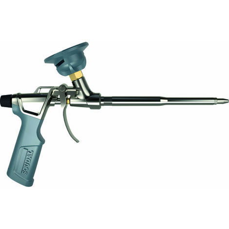 Soudal – Pistolet extrudeur mousse PU Click&Fix – Douille interchangeable – Revêtement téflon pour nettoyage facile – Compatible bombes clipsables