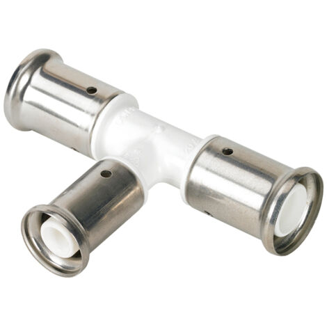 Té réduit multicouche PVDF - Henco - A sertir - Diamètre32X26X32mm (1/2)