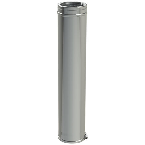TEN – Conduit de fumée double paroi isolé 0,5m – Inox 316/304 – Diamètre 150-200mm – Installation facile – 502158
