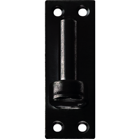 Torbel – Gond de fixation noir sur platine 14h120 – Pour bois dur – Fixation robuste pour chantiers humides – Installation facile