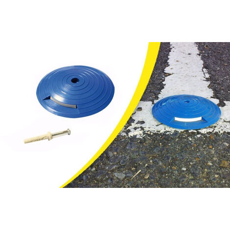 Plot de balisage haute visibilité D.90 mm – Facile à poser – Pour emplacements de parking ou de stockage – 12 mm de hauteur – Wattelez