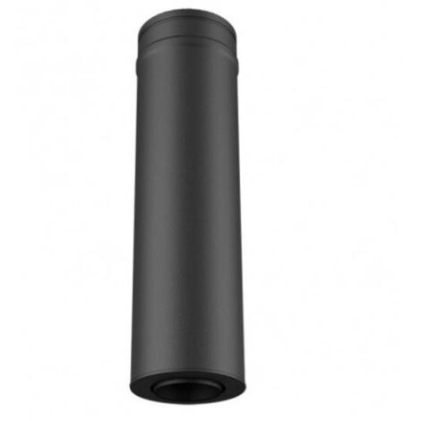 Conduit de finition laqué noir 495mm - 150/200 pour émail 150 et 153 (1/3)