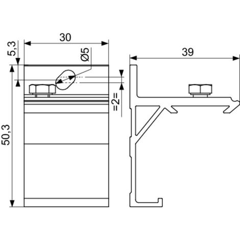 Equerre Support Pour Rail Mantion