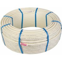 Ecolands – Tube PER nu blanc Ø12mm – Couronne de 240m pour installations plomberie – Flexible et résistant – Diamètre extérieur 12mm