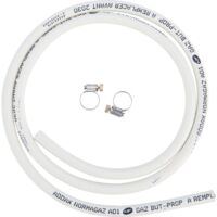 Tuyau flexible gaz butane propane 1,5 m – Diamètre 6 x 12 mm – Norme NF – Pression nominale 36-110 pour appareils ménagers – Eurogaz