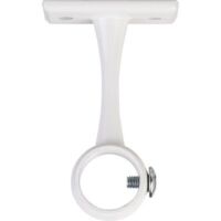 Support de tube rond acier blanc