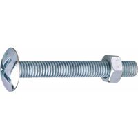 Boulon poêlier - Viswood - Tête large ronde - Acier zingué - 5 x 40 mm - Boîte de 200