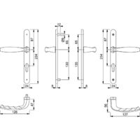 Lot De 5 Poignées De Fenêtre HOPPE NEW YORK Aluminium - Réf 0810/US10 - NEUF