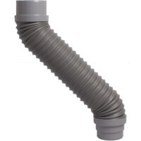 Ceta – Raccord multicoude extensible PVC évacuation Ø 32 mm – Longueur réglable 200-350 mm – Flexible et orientable 180° – Résistant aux acides