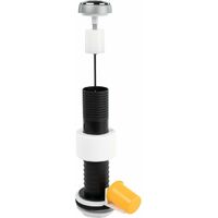 Mécanisme de chasse d'eau double commande 3/6 litres – Bouton poussoir ergonomique – Montage rapide sans tige à recouper – Clara