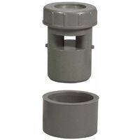 Regiplast – Aérateur classique à membrane PVC gris – Diamètre 32-50 mm – Dispositif anti-vide pour siphons – Débit d’air optimisé