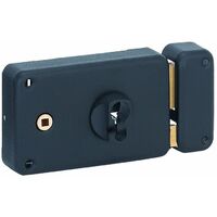 Serrure droite en applique 1 point extra-plate bec de cane JPM SAS 456000-01-1Y