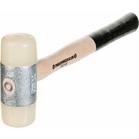 Mob Outillage – Maillet nylon 40mm – Manche en bois de frêne pour absorption des vibrations – Dureté 68D pour surfaces sensibles