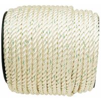 Bobine de corde nylon blanche - Ø 6 mm - Corderies Tournonaises