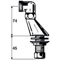 M 1/2 M 1/2 GROHE Colonnette excentrée 22 mm 