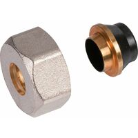 Raccord cuivre droit - Femelle Pas RBM - Diamètre 14 mm - Tube cuivre recuit - RBM