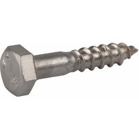Tirefond inox A2 8 x 100 mm – Tête hexagonale pour fixation bois – Boîte de 25 unités – Résistant aux intempéries – Viswood