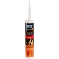 GEB – Colle réfractaire 310 ml – Fixation sur métal – Résistance jusqu'à 1500°C – Pour briques réfractaires et appareils de chauffage
