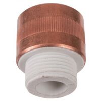 Raccord diélectrique à visser MF 3/4' – Températures -20° à +105°C – PN 16 – Autoextinguible – Rigidité diélectrique 50Kv/mm² – Hecapo