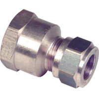 Raccord bicône droit laiton - F 3/4' - Diamètre 22 mm