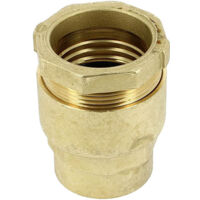Raccord PE droit à serrage - F 1'1/4 - Diamètre 42 mm - Rexuo - Huot