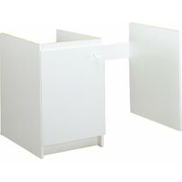 Moderna – Meuble bas cuisinette pour lave-vaisselle 60 cm – 1 porte – Étagère intérieure – Charnières freinées – Mélaminé
