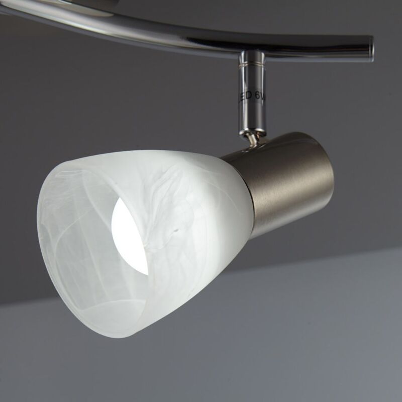 Plafonnier 2 lampes led Brilliant Scan Blanc Métal – Plafonniers avec spots  chez Web-Luminaire