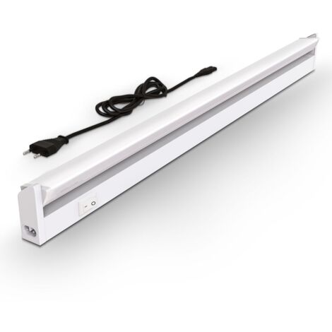 B.K.Licht – Réglette LED orientable 230V 8,5W – Éclairage blanc neutre 4000K – 1000 Lumen – Installation sous meubles cuisine et placards