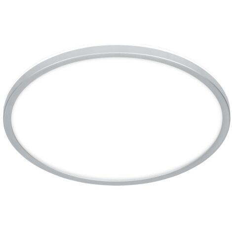 Briloner Pulap Lampe de plafond LED, lumière indirecte, plat, IP44 protection contre les éclaboussures, lumière blanc neutre, chrome mat, Ø29 x 4 cm (1/5)