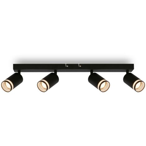Briloner Rub Plafonnier, Orientable, Application acrylique, Noir, 56 x 6 x 16 cm (1/5)