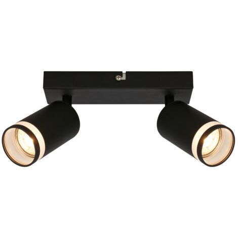 Briloner Rub Plafonnier, Orientable, Application acrylique, Noir, 20 x 6 x 16 cm (1/5)