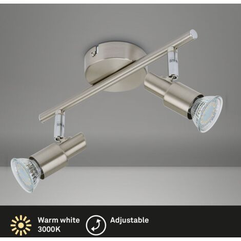 Lampe à pince LED BRILONER LEUCHTEN ELASTI, 3 W, 250 lm, IP20, noir, métal-plastique, incl., 1x