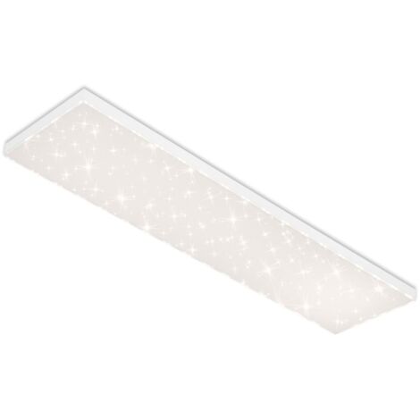 CCT LED Panel BRILONER LEUCHTEN FRAMELESS, 38 W, 3800 lm, IP20, blanc, plastique-métal, dimmable, avec télécommande, CCT, 119,5 x 29,5 x 6,9 cm