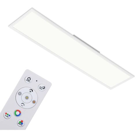 CCT Panneau LED BRILONER LEUCHTEN COLOUR, 42 W, 4100 lm, IP20, blanc, plastique-métal, dimmable, avec télécommande, CCT, 119,5 x 29,5 x 5 cm