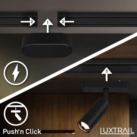 BRILONER - Système de rail Luxtrail kit d'extension, 2x spots