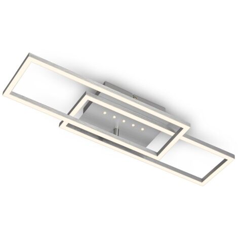 Plafonnier LED RUBY – 35x35 Cm, Blanc Mat, Dimmable, 18W (3000K, 1800 Lumens), éclairage Chaleureux Et économe