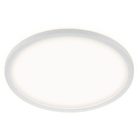 TELEFUNKEN Plafonnier LED pour salle de bain avec r tro clairage, IP44 Lampe LED pour salle de bain, ultraplate, lumi re blanche neutre, blanc, 290x35 mm (PxH) (1/5)